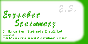 erzsebet steinmetz business card